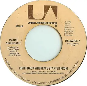 Maxine Nightingale - Right Back Where We Started From