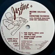 7'' - Maxine Sullivan With Charlie Shavers And His Orchestra - Maxine Sullivan In Swingtime Favorites