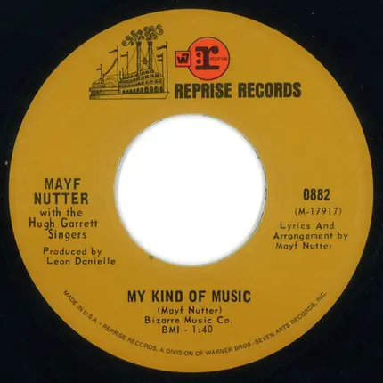 Mayf Nutter With The Hugh Garrett Singers - Hey There Johnny / My KInd Of Music