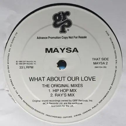 Maysa Leak - What About Our Love