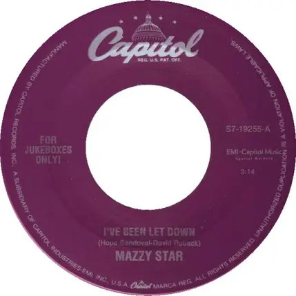 Mazzy Star - I've Been Let Down