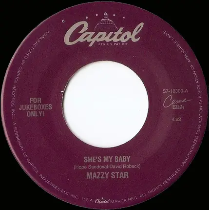 Mazzy Star - She's My Baby