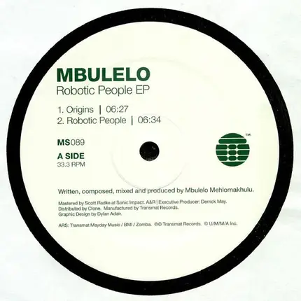 Mbulelo Mehlomakhulu - Robotic People EP
