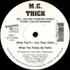 12inch Vinyl Single - MC Thick - What The Fuck Are They Yellin