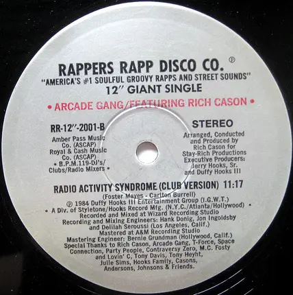 MC Fosty & Lovin' C / Arcade Gang Featuring Rich Cason - Radio Activity Rapp / Radio Activity Syndrome