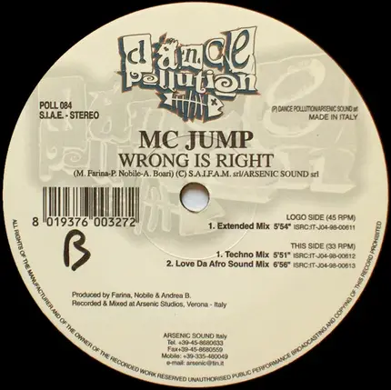 MC Jump - Wrong Is Right