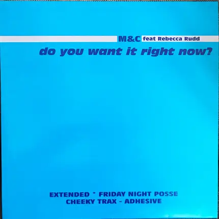 M&C Project Feat Rebecca Rudd - Do You Want It Right Now?