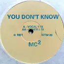 12'' - MC² - You Don't Know - Stamped