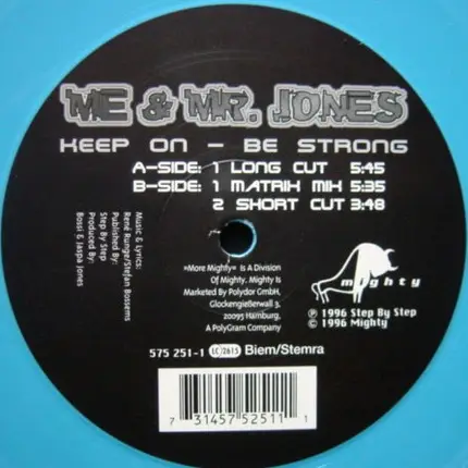 Me Mr. Jones - Keep On Be Strong