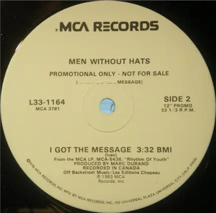 Men Without Hats - I Got The Message