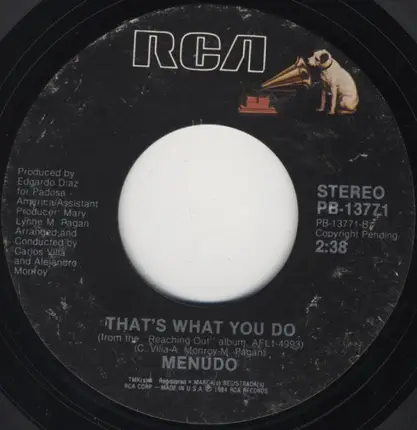 Menudo - If You're Not Here (By My Side) / That's What You Do