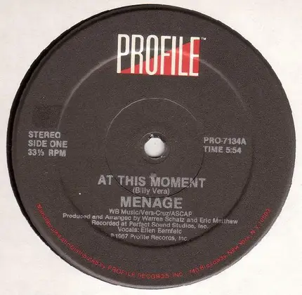 Menage - At This Moment
