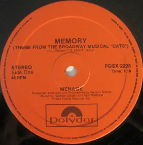 Menage - Memory (Theme From The Broadway Musical 'Cats')