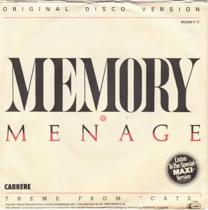 Menage - Memory