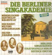 LP - Mendelssohn / Johann Friedrich Reichardt / Carl Friedrich Zelter - Magnificat / Miltons Morgengesang / Johanna Sebus - Gatefold / DMM