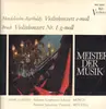 LP - Mendelssohn / Bruch - Jaime Laredo - Violinkonzert e-moll / ~ Nr.1 g-moll - RED SEAL MONO