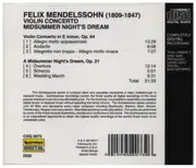 CD - Mendelssohn - Violin Concerto / Midsummer Night's Dream Overture