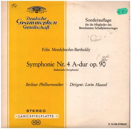 Mendelssohn - Symphonie Nr. 4 A-dur Op. 90 (Italienische Symphonie)