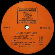 LP - Meade 'Lux' Lewis - Barrel House Piano