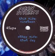 7inch Vinyl Single - Mean Streets - That Day - lue White Black Splatter Vinyl