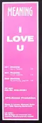 Meaning - I Love U