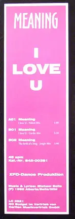 Meaning - I Love U