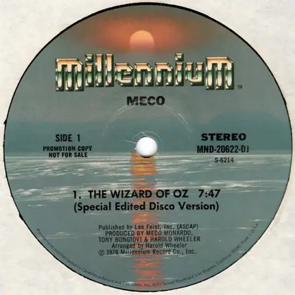 Meco Monardo - Wizard Of Oz (Special Edited Disco Version)