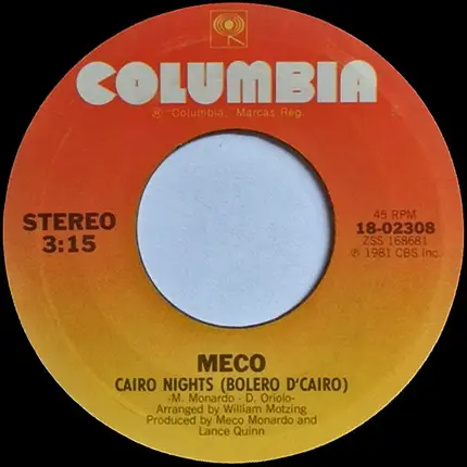Meco Monardo - The Raiders March / Cairo Nights