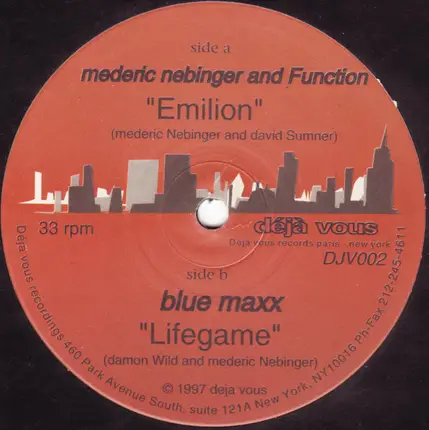Mederic Nebinger and Function / Blue Maxx - Emilion / Lifegame