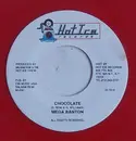 7inch Vinyl Single - Mega Banton / Hot Ice Crew - Chocolate / Dangerbus Riddim Version - Clear red