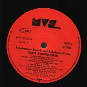 LP - Meiland / Strungk / Becker / Beckmann a.o. - Renaissance- Barock- und Rokokomusik von Celler Komponisten