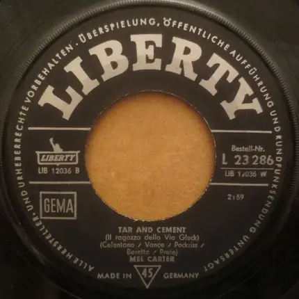 Mel Carter - You You You / Tar And Cement