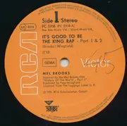 12inch Vinyl Single - Mel Brooks - It's Good To Be The King Rap