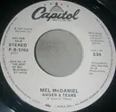 7inch Vinyl Single - Mel McDaniel - Anger & Tears