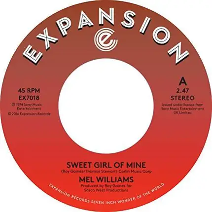 Mel Williams - Sweet Girl Of Mine