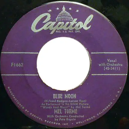 Mel Tormé - Blue Moon / Bewitched