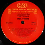 LP - Mel Tormé - A Lush, Romantic Album That's All