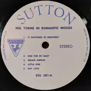 LP - Mel Tormé - In a Romantic Mood