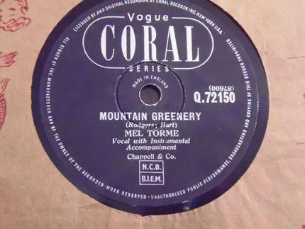 Mel Tormé - Mountain Greenery / Jeepers Creepers
