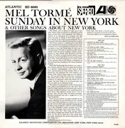 LP - Mel Tormé - Sings Sunday In New York And Other Songs About New York - + Insert