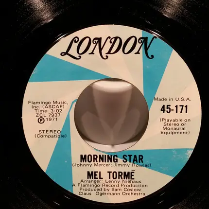 Mel Tormé - Whose Garden Was This? / Morning Star