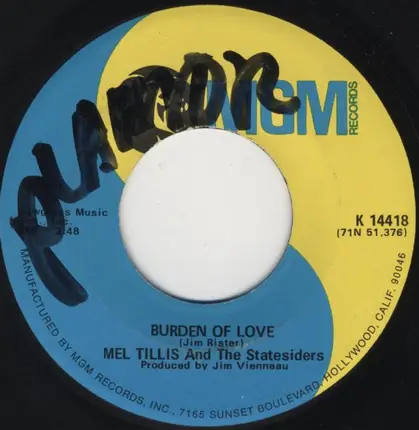 Mel Tillis And The Statesiders - I Ain't Never