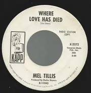Mel Tillis & The Statesiders - Where Love Has Died
