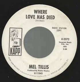 Mel Tillis - Where Love Has Died