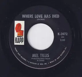 Mel Tillis & The Statesiders - Where Love Has Died