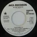 7inch Vinyl Single - Mel Tillis With Glen Campbell - Slow Nights