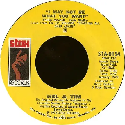 Mel & Tim - I May Not Be What You Want