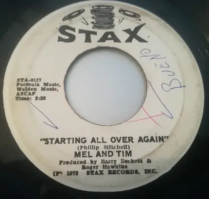 Mel & Tim - Starting All Over Again / It Hurts To Want It So Bad