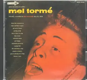 Mel Tormé - Actually Recorded At The Crescendo, Dec. 15, 1954