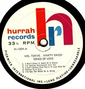 LP - Mel Tormé .... Marty Paich - Songs Of Love